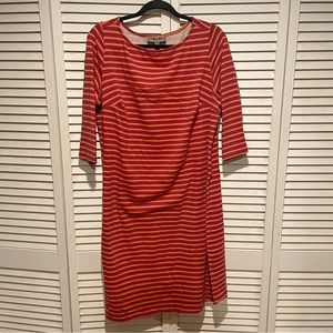 Orange Striped Summer Dress